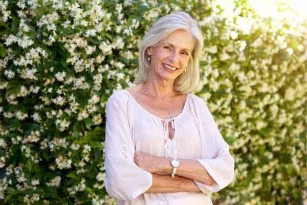 Older woman happy with urinary incontinence treatment Kensington