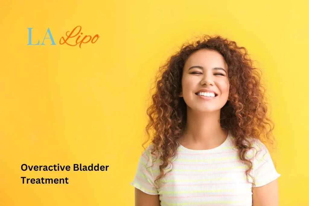 woman smiling about overactive bladder treatment Kensington solutions